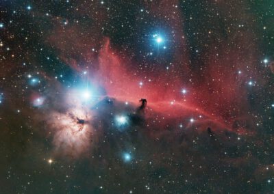 Astrofotografie Ic434 Ein Bild des Pferdekopfnebels